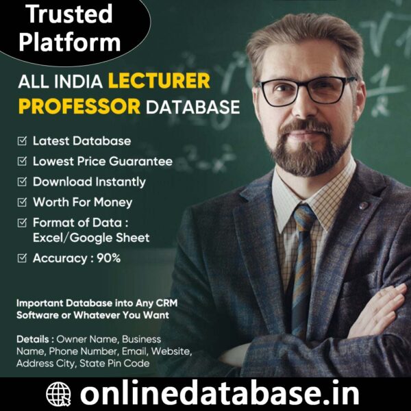 All India Lecturer & Professor Database