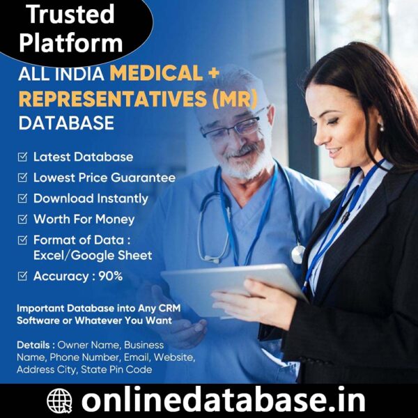 All India Medical Representative (MR) Database